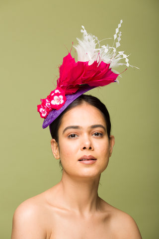 Turf Hat For Horse Races (Bordeaux)