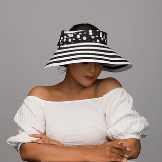 Snapper - Polka dots foldable visor sun hat