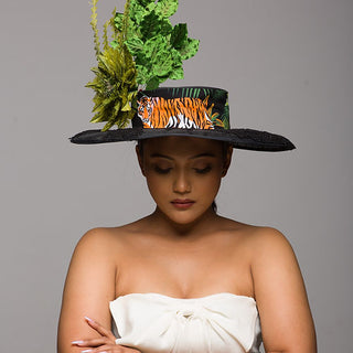 Tigress in a mushy forest concept hat
