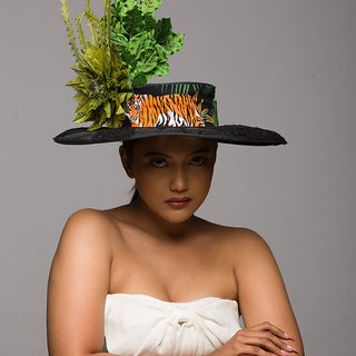 Tigress in a mushy forest concept hat