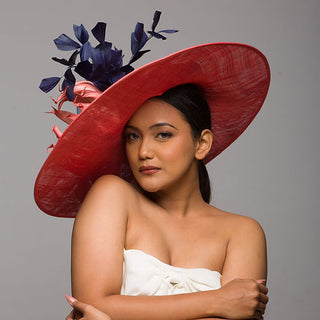 Coral Jane- big derby hatinator with bright trims