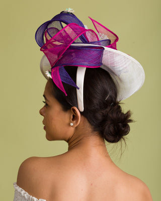 Custom made women’s derby hat for wedding or event