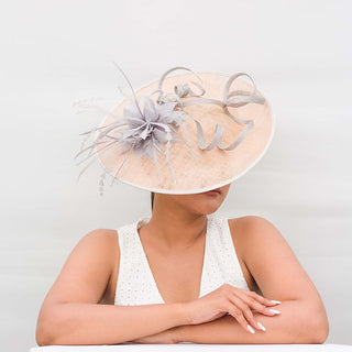 Fascinator Australia Melbourne Cup Cream Nude color