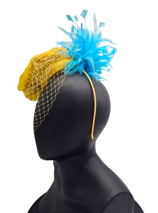 Isla-colorful vibrant veil elegant headband