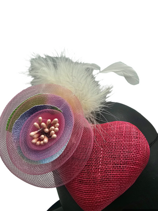 Valentine- Versatile small fascinator for young girls