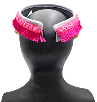 Luz- Natural straw bohemian sports visor