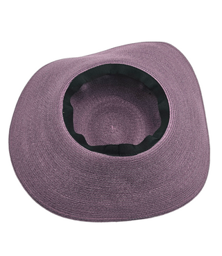 Adanaa-Purple foldable sun hat with color pops