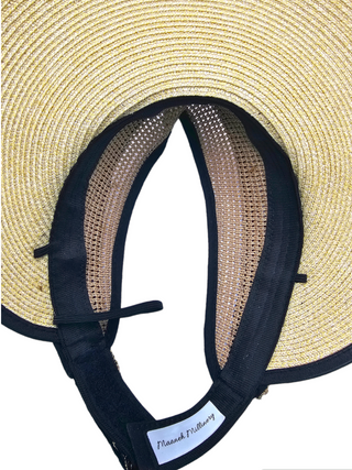 Margret- Beige rollable party sun visor