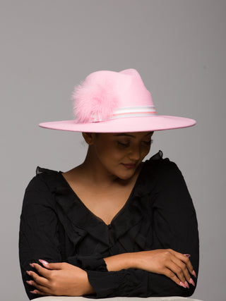 Pink Hat Fedoras for women