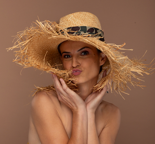 Tetra- Women's semi bendable straw sun hat