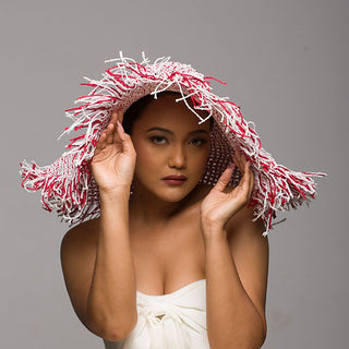 Sun Hat Raffia Flowy