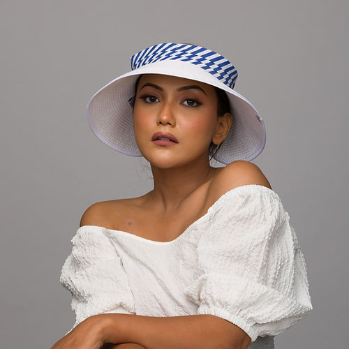 White Sun Hat Rollable Sun Visor (Tang) – Maaneh Millinery