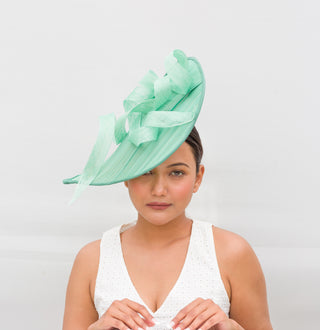 Newera hats Tea Party Headwear Green Fascinator for derby and tea party