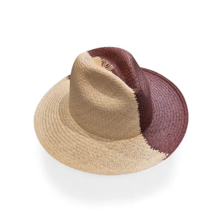 Ivory & Cocoa Dual-Tone Fedora Straw Sun Hat – Unisex Luxury Summer Hat