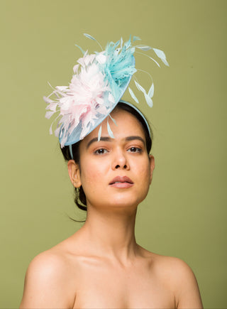 baby blue fascinator