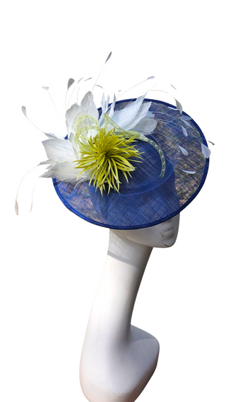 blue fascinators for kentucky derby