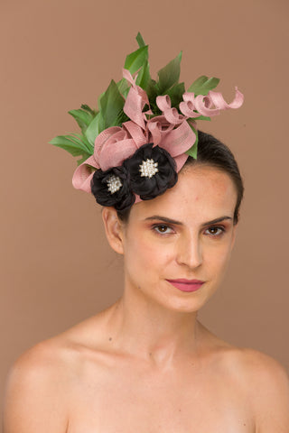 blush fascinator