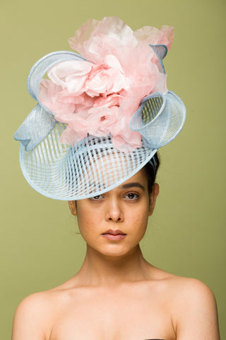 blush pink fascinator