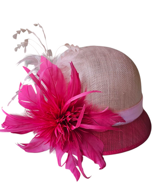 bright pink derby hat