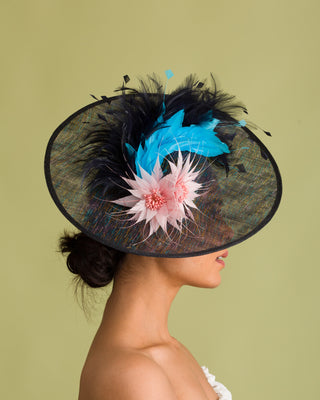 derby fascinator for cocktail gold accessories