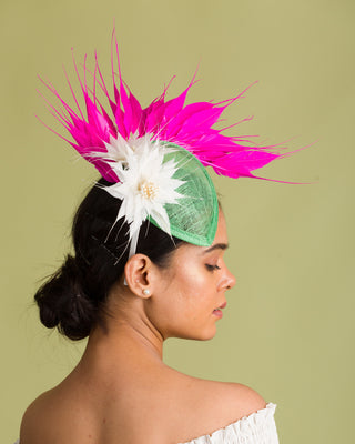 derby hat for Blush or Soft Pink Dress