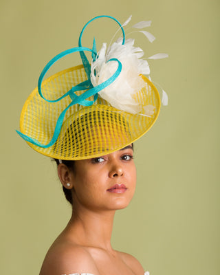 derby hat for solid color dress