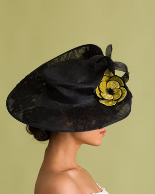 derby hat to match rose gold dress accessories