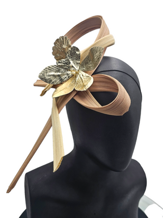 dusky pink fascinator