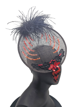 fascinator black victoria derby day