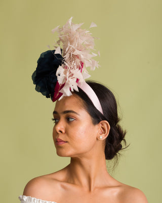 fascinator for pastel pink dress