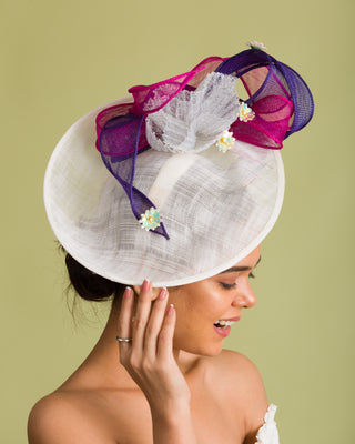 fascinator for pink dress floral 