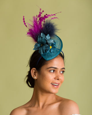 fascinator for purple dress