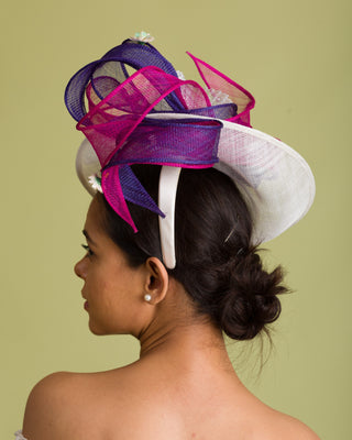 fascinator for white dress floral 