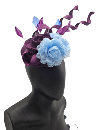 fascinator light blue