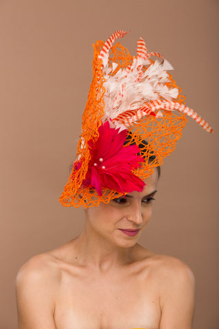 fascinator rose