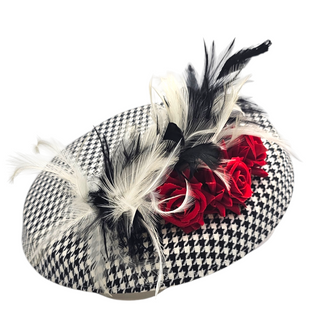 fascinator with roses