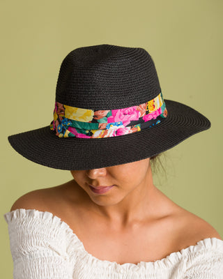 fedora style sun hat for women