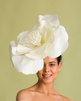 floral derby hat statement headwear