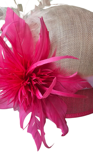 fuschia pink derby hat