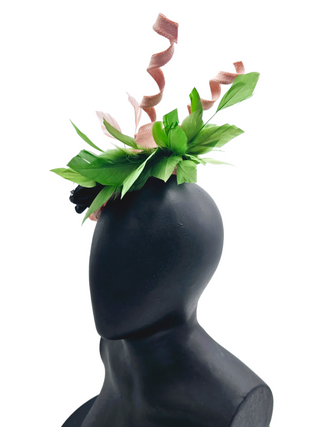 green fascinator