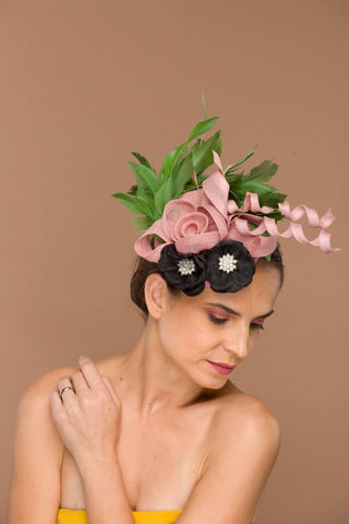 green fascinator kentucky derby