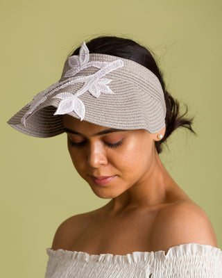 grey sun hat visor rollable packable