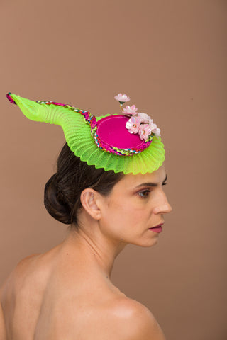 hot pink fascinator derby brunch