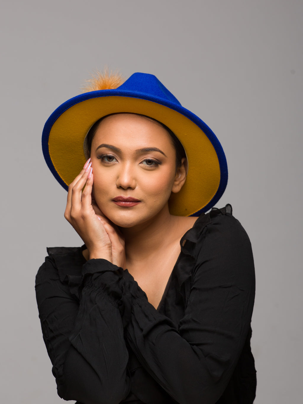 Ice Leopard Felt Fur Hat (Spruce) – Maaneh Millinery