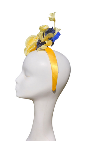 lemon yellow fascinator