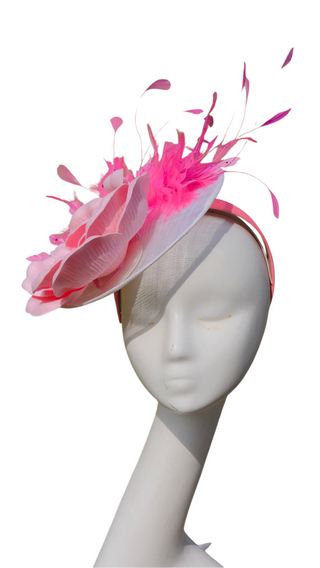 oaks day pink derby hat