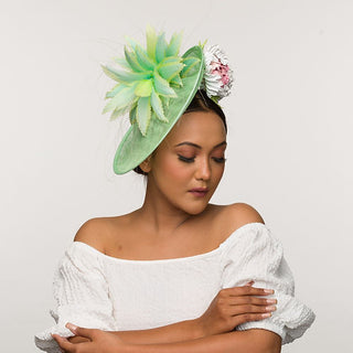 pastel fascinator for women