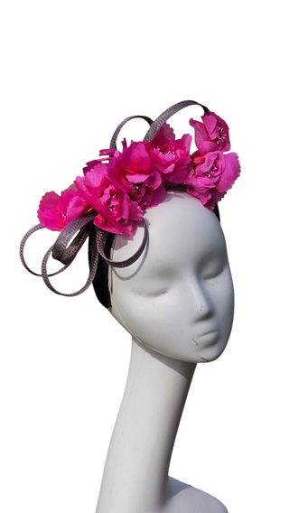 pink derby fascinator