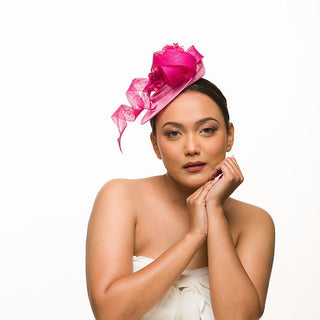 pink fascinator