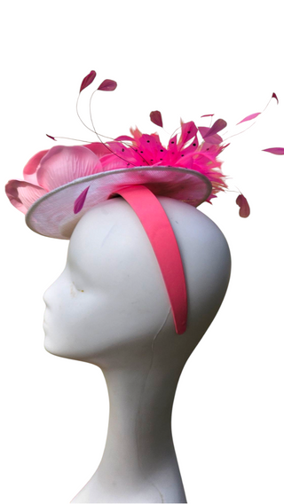 pink fascinator ky derby